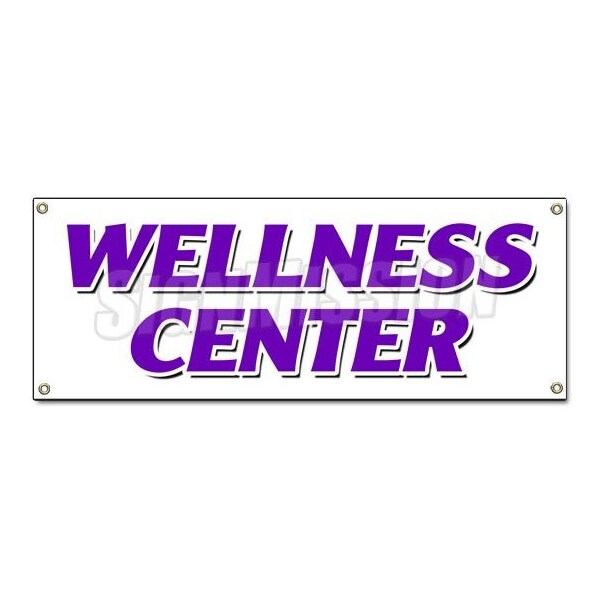Signmission WELLNESS CENTER BANNER SIGN chiropractic chiropractor fitness center B-Wellness Center - main